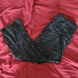 Lululemon Black Geometric Pattern Leggings
